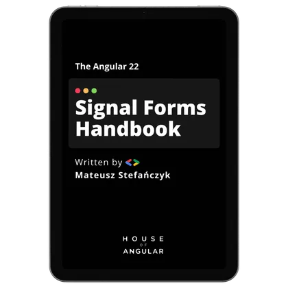 Angular 22 Signal Forms Handbook cover