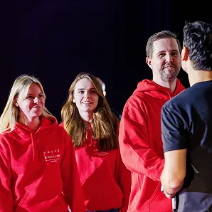 House of Angular speaking at a conference