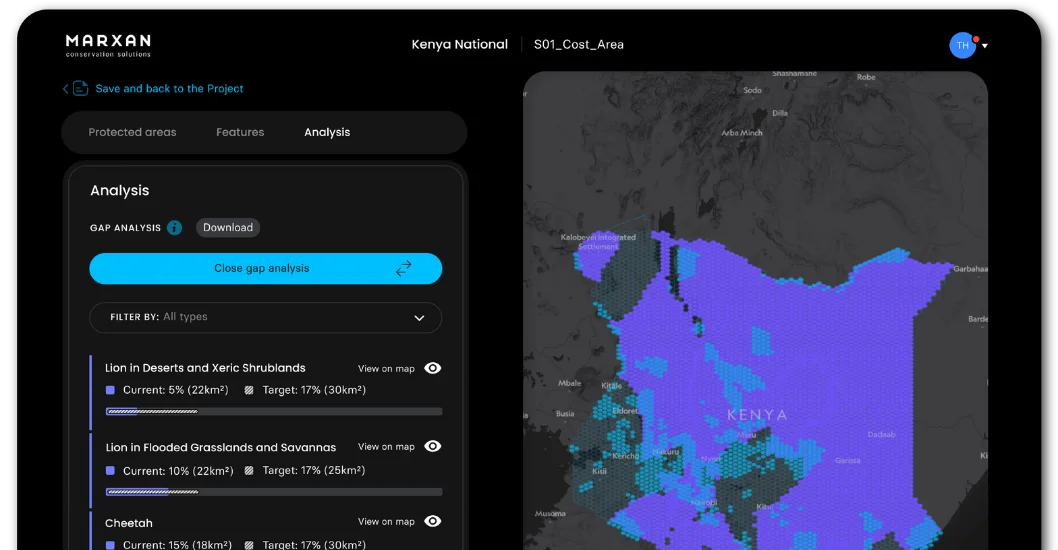 A Complex Conservation Planning System — product screenshot 2