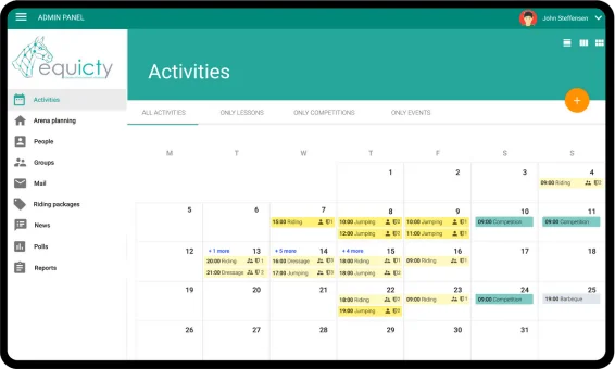 A Functional Riding School Web Portal — product screenshot 3