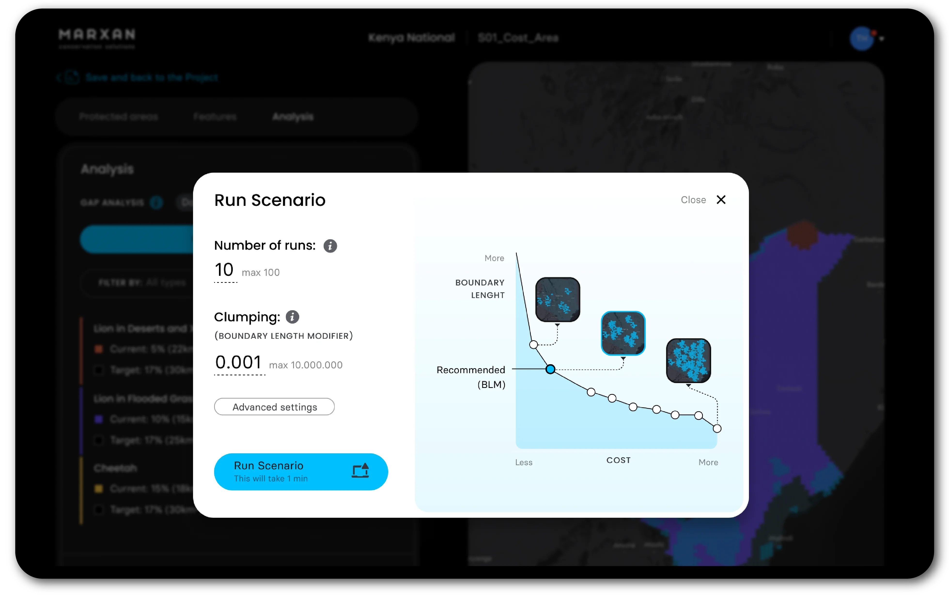 A Complex Conservation Planning System — product screenshot 3