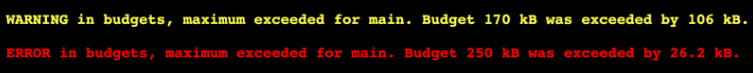 Define your js budgets