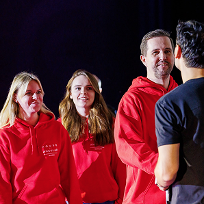 House of Angular speaking at a conference